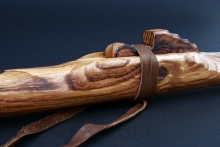 Black Locust Wood Native American Flute, Minor, Mid G-4, #D11K